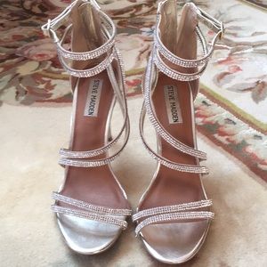 Steve Madden gold/sparkle dress sandals s 7.5 M